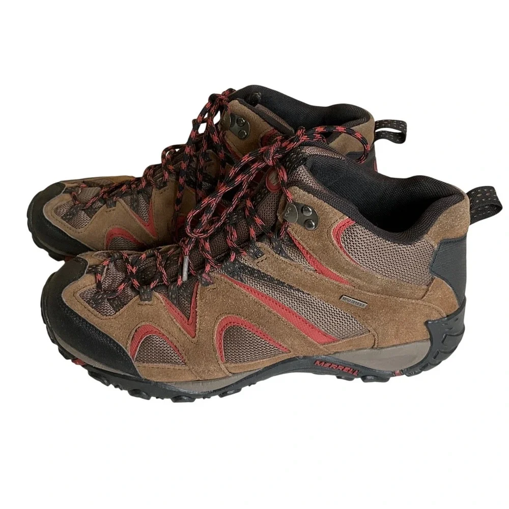 Merrell Energis Mid Waterproof Hiking Boots Performance Camping Rugged Trail